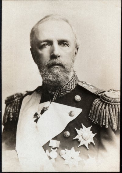 Porträt von Oskar II. von Schweden (1829-1907), König von Schweden und Norwegen von French Photographer